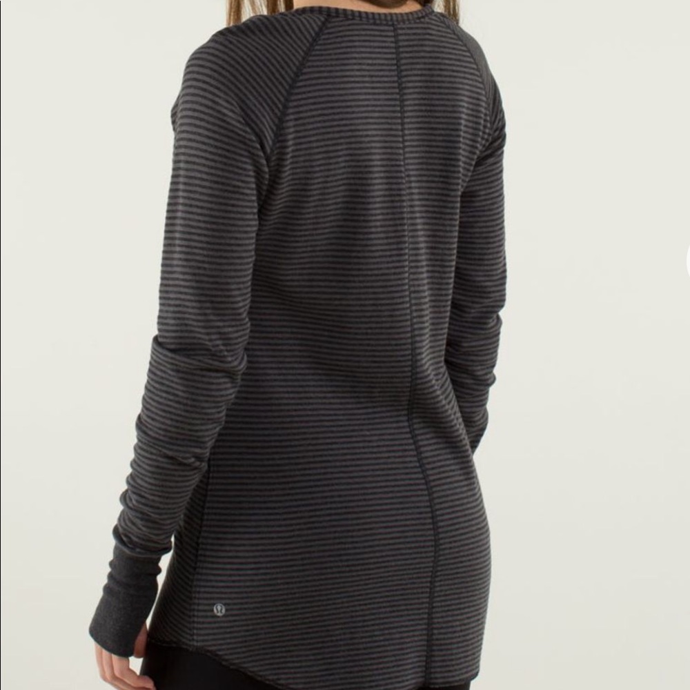 Lululemon reversible Open Your Heart long sleeve.